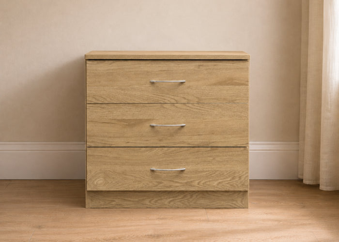 3 Drawer Chest in Oak