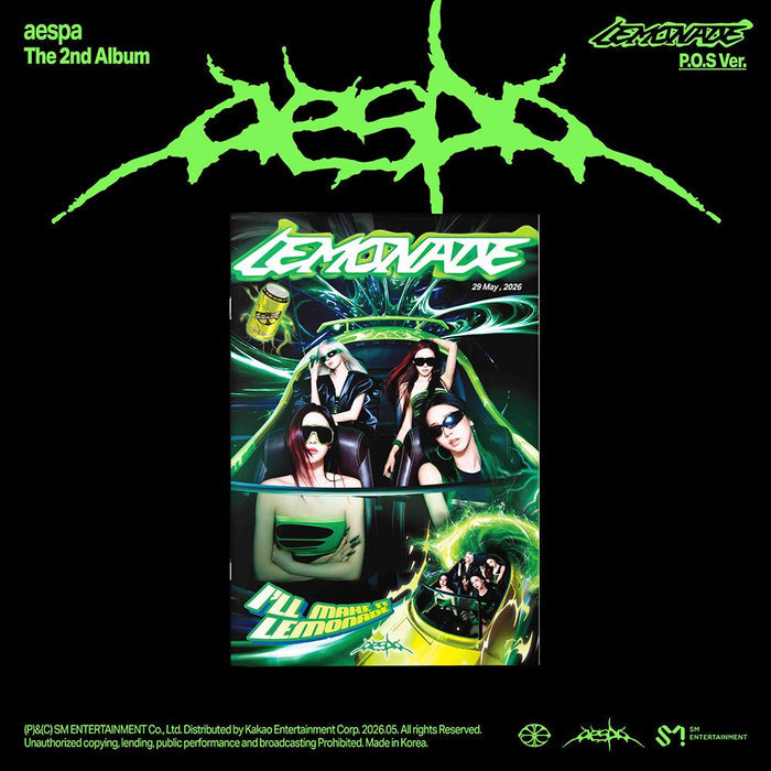 aespa 2nd full album lemonade P.O.S. POS Version Pre-order