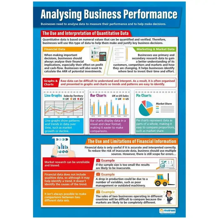 Daydream Analysing Business Performance Laminated Daydream Wallchart SG Education