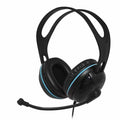 SG Education Andrea EDU-455VM USB Over Ear Headset W/Mic - Black/Blue SG Education