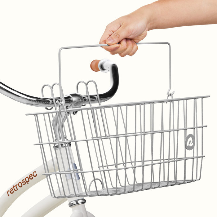 Apollo-Lite Bike Basket | Silver