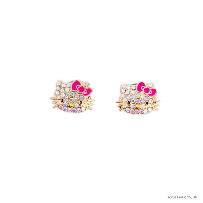 Aretes tipo topo kitty dorado
