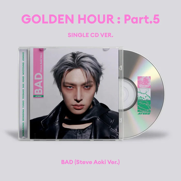Ateez Single CD BAD  Steve Aoki Version