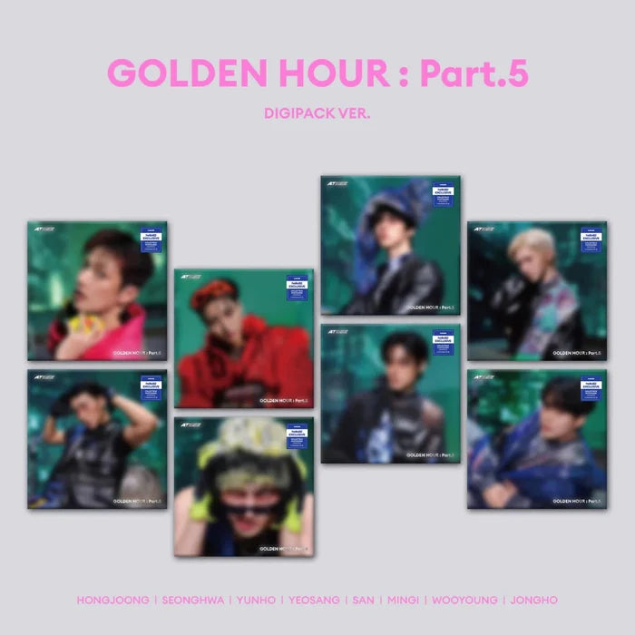 Ateez Golden Hour Part 5 Album Digipack Version Hello82 Exclusive