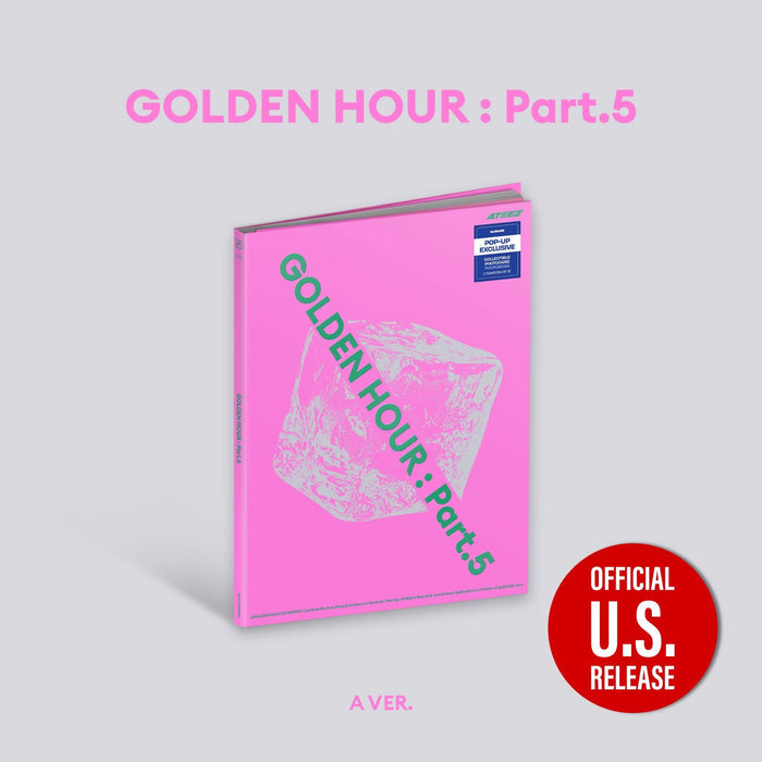 Ateez Golden Hour Part 5 Photobook Version Pop-Up Exclusive  Pre-Order A Version