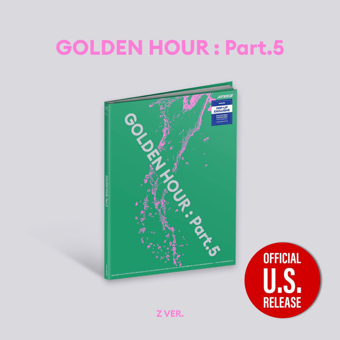 Ateez Golden Hour Part 5 Photobook Version Pop-Up Exclusive  Pre-Order Z Version