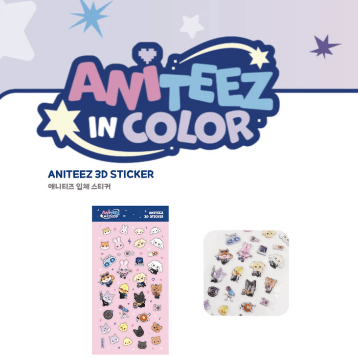 Ateez Aniteez In Color Aniteez 3D Sticker