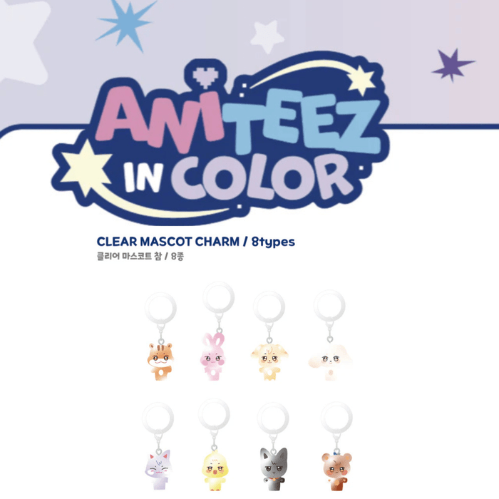 ATEEZ ANITEEZ IN COLOR Random Clear Mascot Charm
