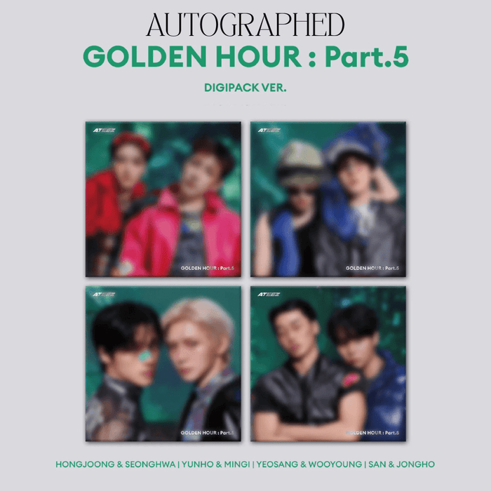 Ateez Golden Hour Part 5 Unit Digipack Version SIGNED