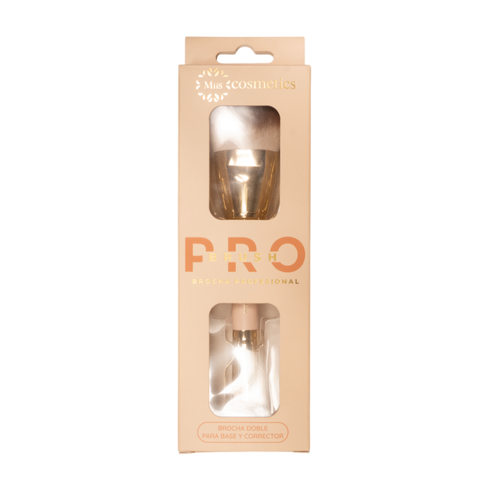 Brocha doble para base y corrector