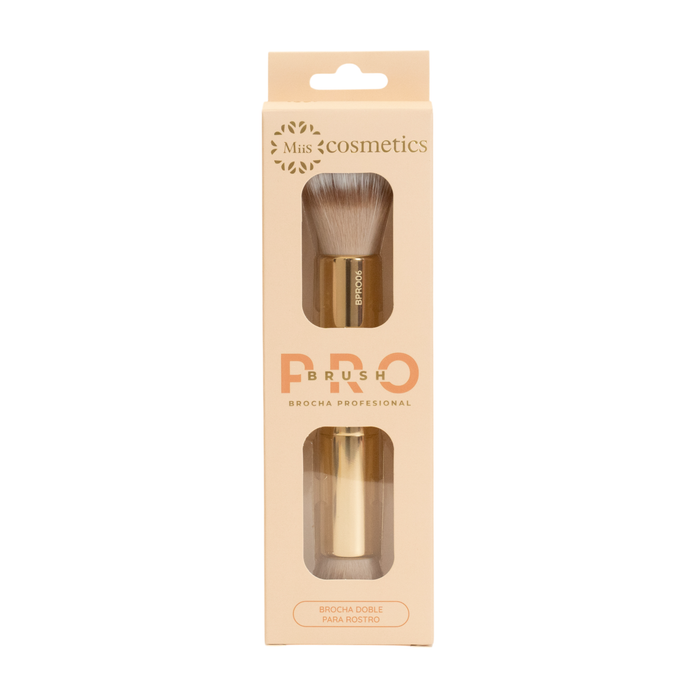 Brocha doble para rostro