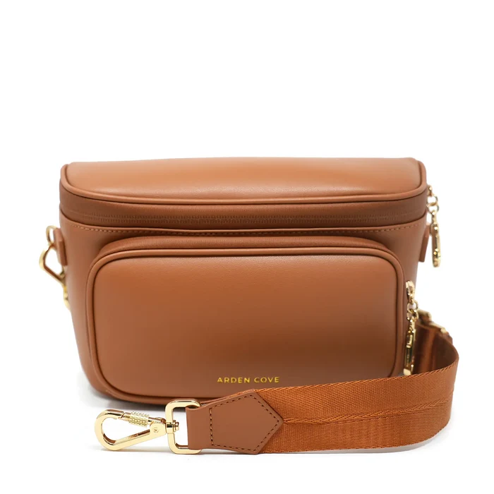 Brown-Gold / Slash-Resistant Jacquard Short Strap (23"-29")
