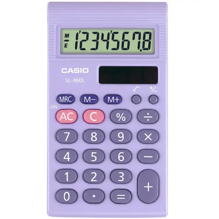 Casio Casio SL460 8 Digit, Pocket, Dual Power, Hardcase Case SG Education