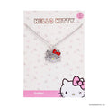 Collar rostro kitty plateado