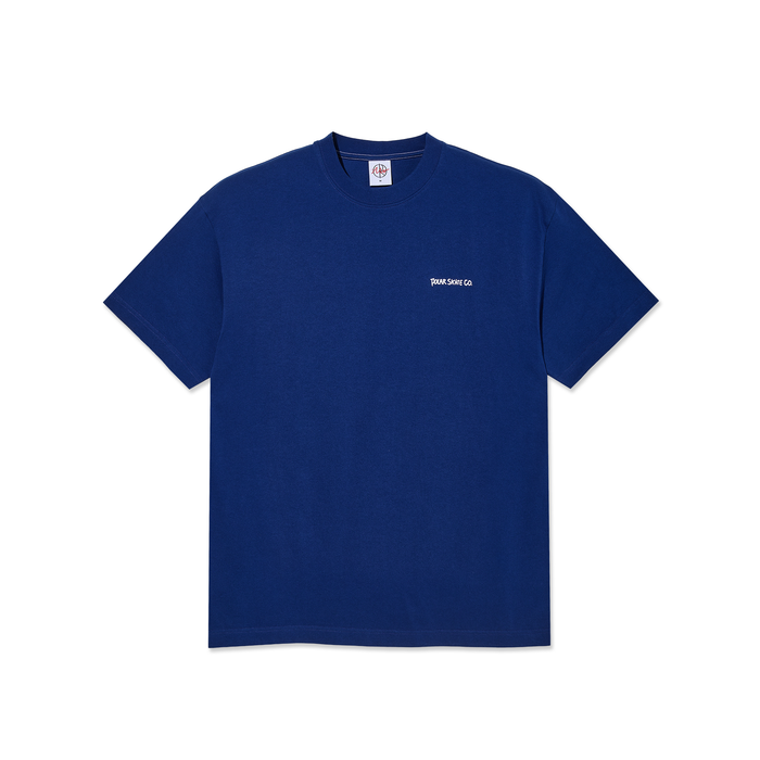 Contrast Tee | Doodle - Ultramarine/White