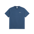 Contrast Tee | Stroke Logo - Grey Blue
