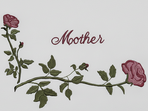 Corner Rose Mother' Head Panel -White