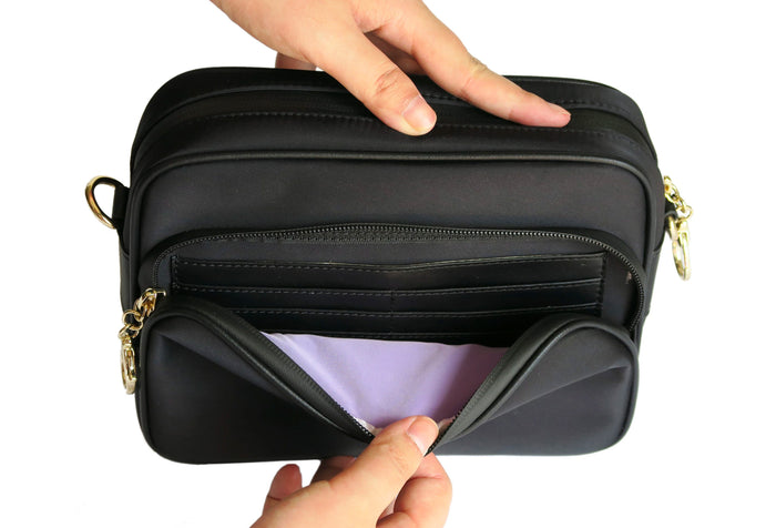 Full Sized Black-Gold Outer Pocket View
