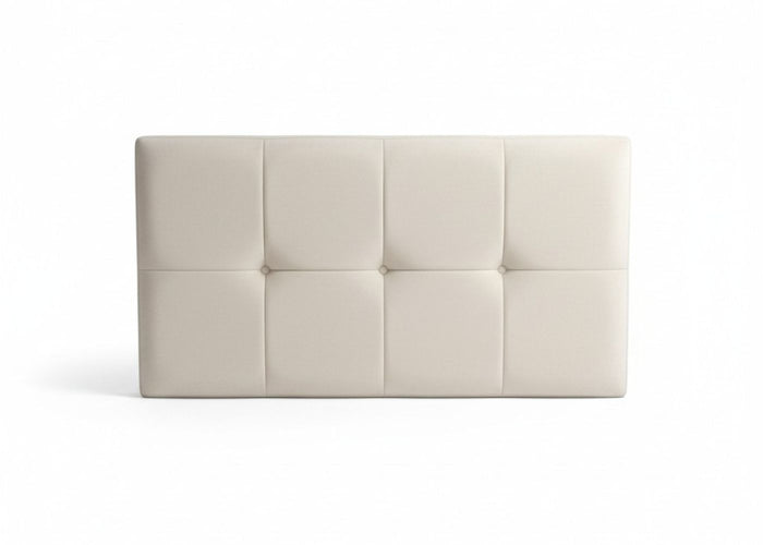8 Cube Design Headboard in Velvet Cream