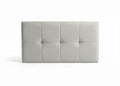 8 Cube Design Headboard in Velvet Light Grey