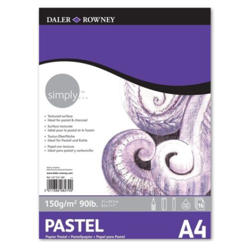 Daler Rowney Daler Rowney Simply Pastel Pad A4 150g 16 Sheets SG Education