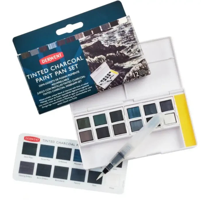Derwent Derwent Tinted Charcoal Paint Pan Set SG Education