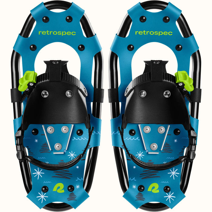Drifter Kids’ Bundle Snowshoes & Trekking Poles | Brash Blue