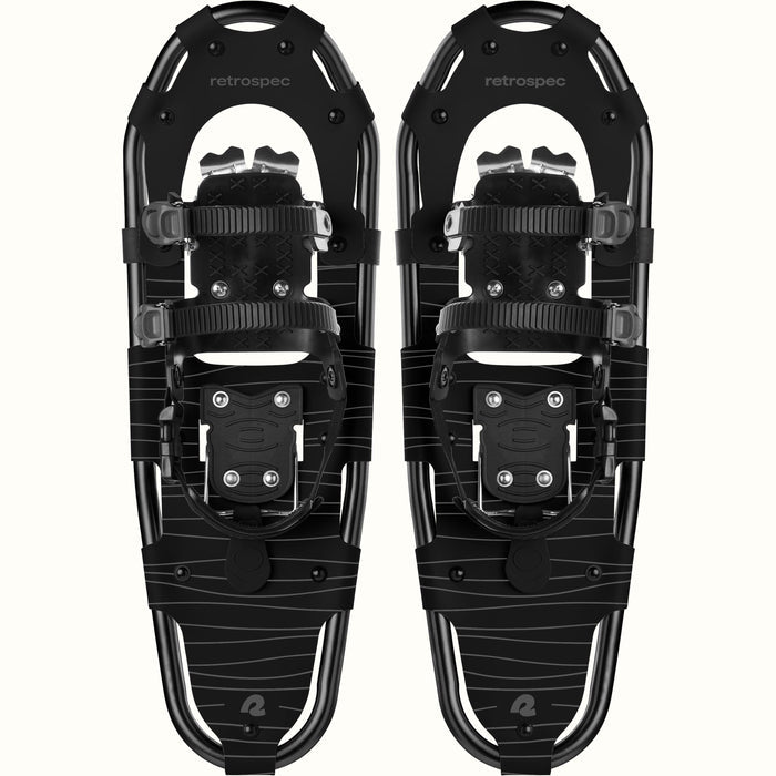 Drifter Snowshoe Bundle With Trekking Poles | Black Ice 25 in (120-200lbs)
