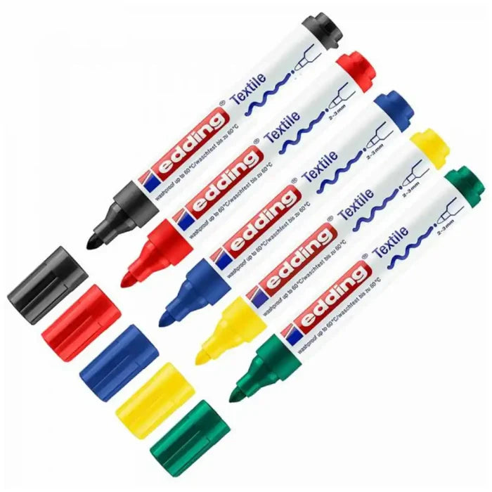 Edding Edding 4500 Textile Markers 5 Pack SG Education