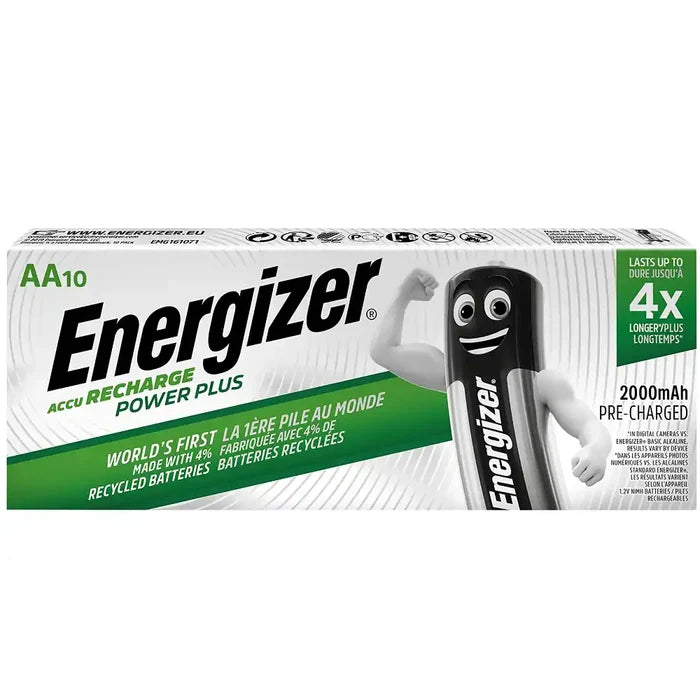 SG Education Energizer Rechargeable Batteries AA 2000mAh 10 Pack SG Education