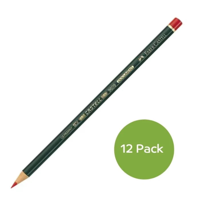 Faber Castell Faber Castell 9609 Document Indelible Pencil Red 12 Pack SG Education