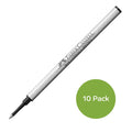 Faber Castell Faber Castell Black Roller Ball Pen Refills 10 Pack SG Education