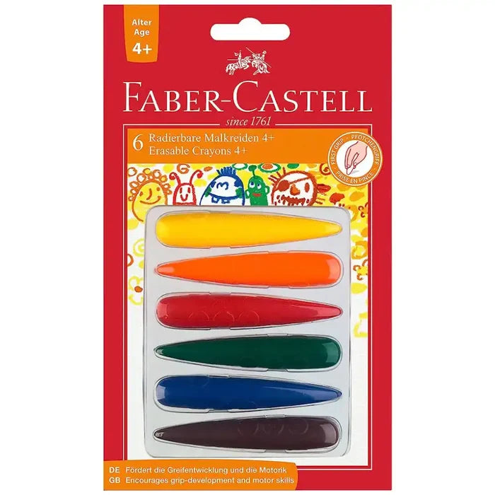 Faber Castell Faber Castell First Grip Crayons 6 Pack SG Education