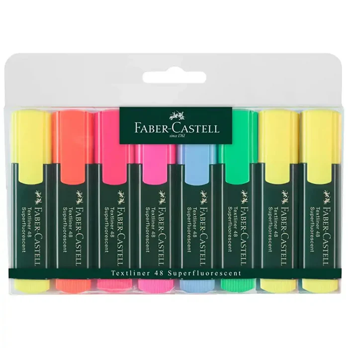 Faber Castell Faber Castell Textliner Highlighter 8 Pack SG Education