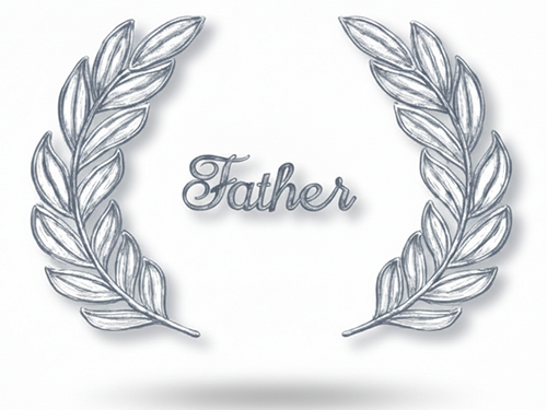 Father Head Panel - Blue