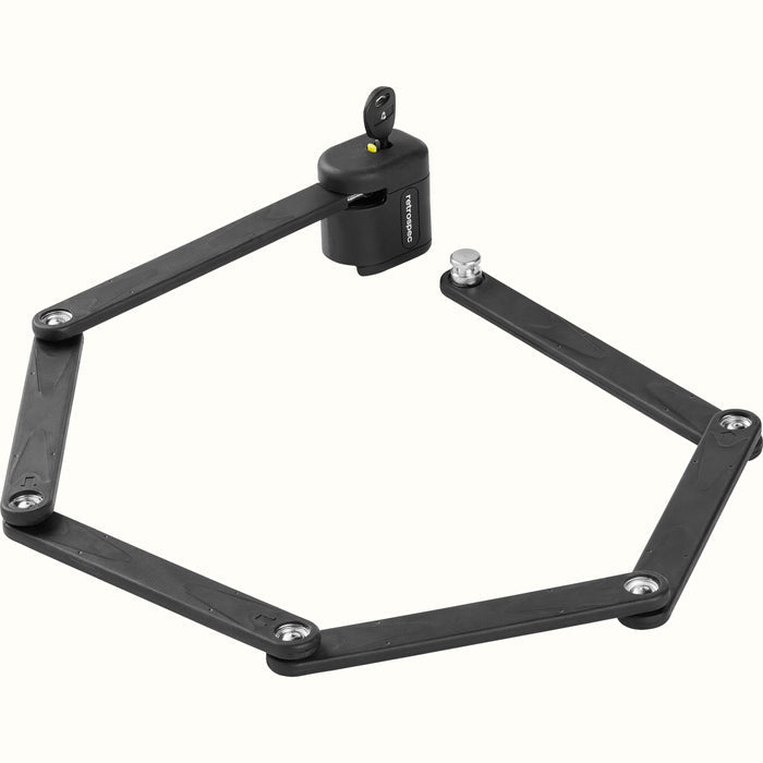 Fortitude Folding Bike Lock With Carrier - 5mm | Black