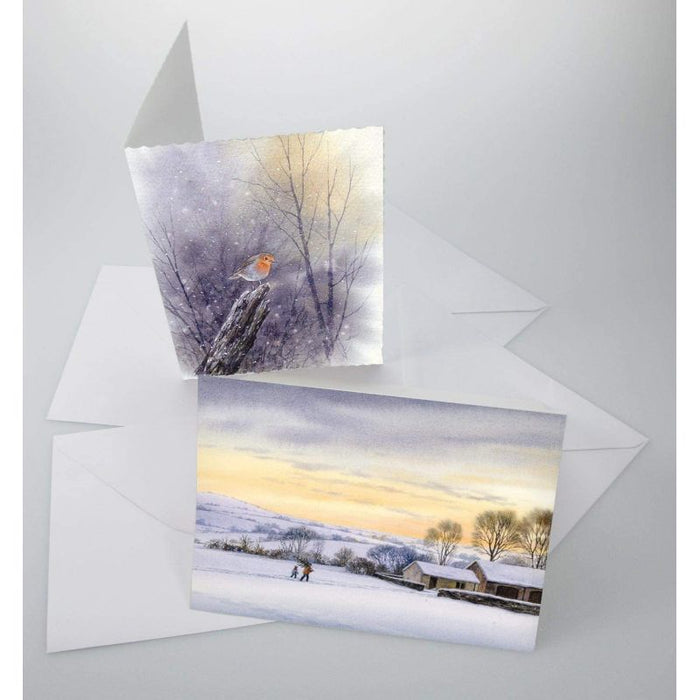 Frisk Frisk Watercolour Cards C5 Deckled Pack of 10 SG Education