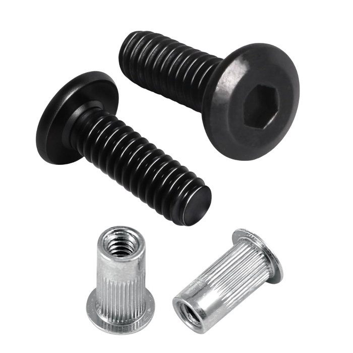 Black Bolts + Rivnuts (50 bolts) / Do Not Add Installation Kit