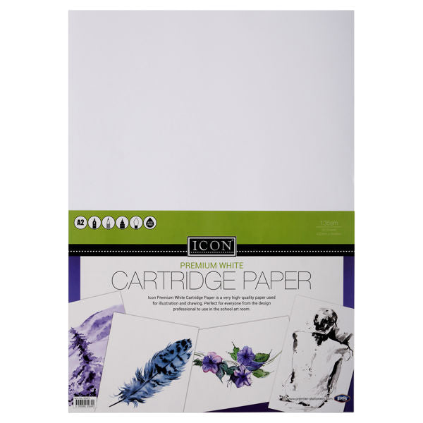 Icon Icon A2 135gsm Cartridge Paper 20 Sheets SG Education