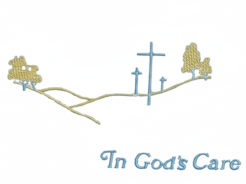 In God's Care Head Panel - Pink
