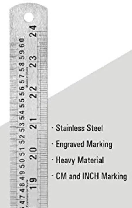 Isomars Isomars Steel Ruler 1metre 40inch SG Education