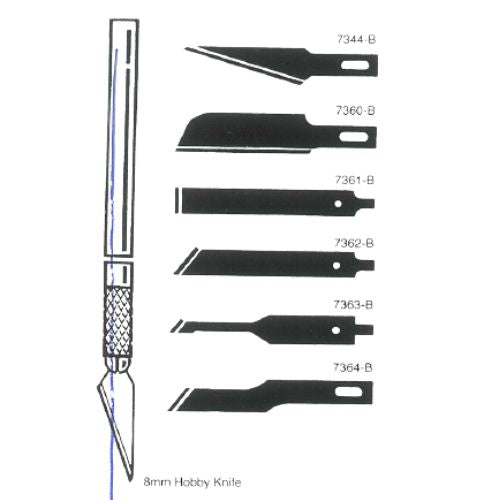 Jakar Jakar Scalpel Hobby Knife with 6 Assorted Blades SG Education