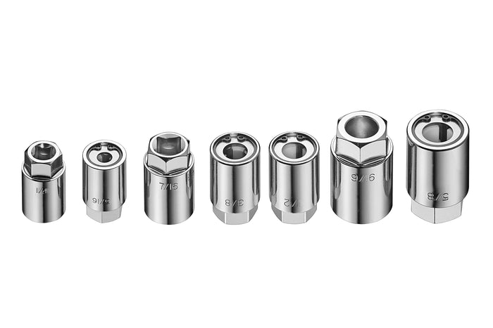 KAUPLUS 7-Piece SAE Stud Remover & Installer Tool Set – 1/4" to 5/8" Stud Removal Sockets