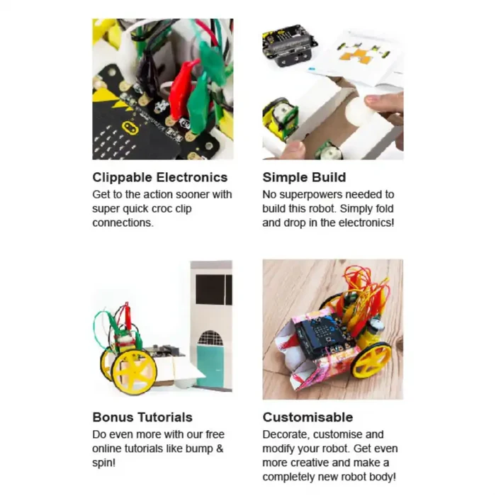 Kitronik Kitronik Simple Robotics Kit for the BBC micro:bit SG Education