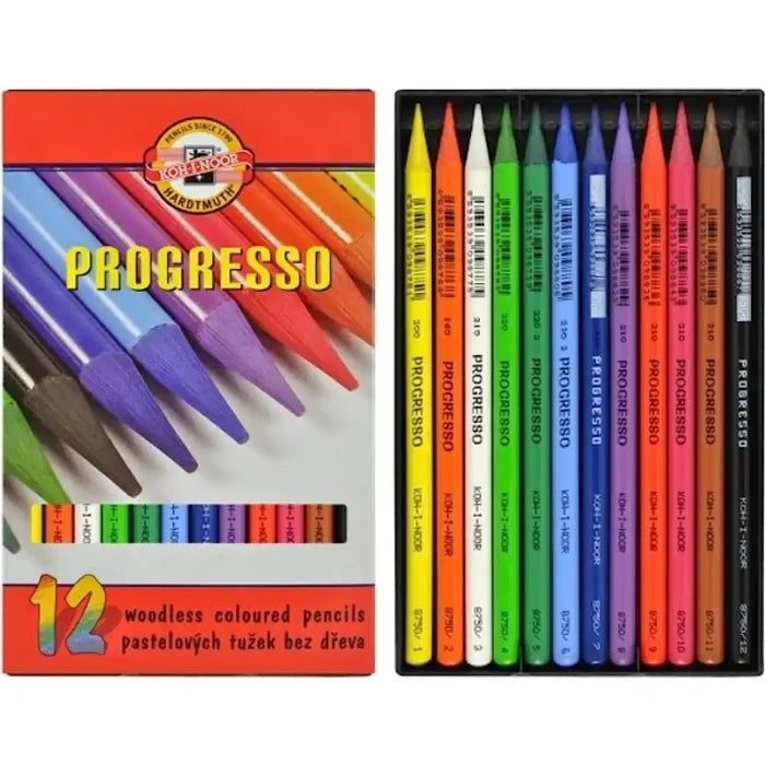 Koh-I-Noor Koh-I-Noor 8756 Woodless Pencils 12 Set SG Education