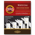 Koh-I-Noor Koh-I-Noor Gioconda Mixed Gradients White Charcoal 4 Pack SG Education