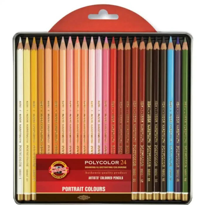 Koh-I-Noor Koh-I-Noor Polycolour Portrait Pencils 24 Set SG Education