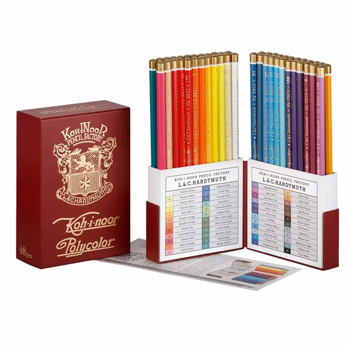 Koh-I-Noor Koh-I-Noor Polycolour Retro Artist Coloured Pencils 48 Set SG Education