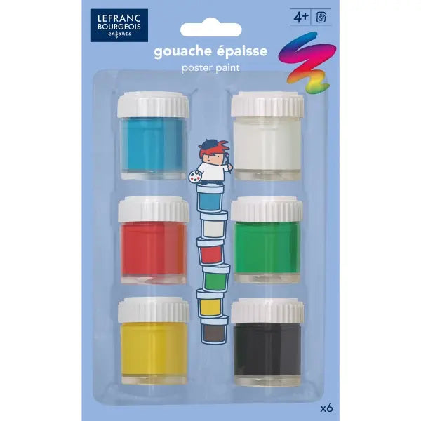 SG Education LB Enfant Poster Colour Pots 6x22ml Set SG Education