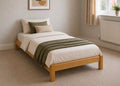 Lille Wooden Platform Bed in Single Size | Antique